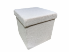 Pouf Domoletti HS522-10, šedý, 38 cm x 38 cm x 38 cm