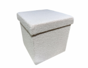 Pouf Domoletti HS522-10, šedý, 38 cm x 38 cm x 38 cm