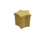 Hvězdicový pouf HS522-6 45 x 43 x 38 cm krémový