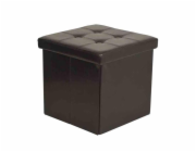 Pouf Domoletti XYF2108B, hnědý, 38 cm x 38 cm x 38 cm