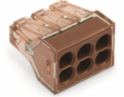 Kabelová příruba Wago 773-606, 6 x 1,5-4 mm2, 5 ks.