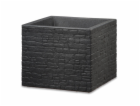 Hrnec Scheurich Stony Black, plast, O 38 cm