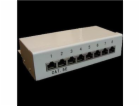 Patch panel Box 8-port Cat5E STP na zed´