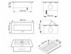 Instalovaná prodlužovací šňůra Design Light, 2 místa, USB...