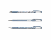 Kuličkové pero Erichkrause Frozen Beauty, šedé, 1 mm