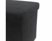 Pouf DOMOLETTI MAEO, černý, 38×38×38 cm