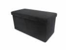 Pouf DOMOLETTI MATEO, černý, 38×38×76 cm
