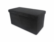 Pouf DOMOLETTI MATEO, černý, 38×38×76 cm