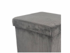 Pouf DOMOLETTI MATEO, šedý, 38×38×38 cm