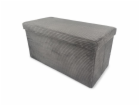 POUF 38X38X76 CM ŠEDÁ VELK