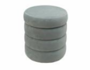 Pouf Domoletti HS522-1, šedý, 37 cm x 37 cm x 40 cm