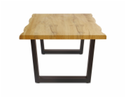 Konferenční stolek Domoletti černá/dřevo, 90cm x 60cm x 39cm