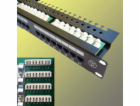 OPTIX UTP Patch panel 24 port Cat.5E Black L type