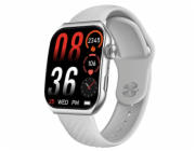 Chytré hodinky Trevi, T-FIT 400 CALL SILVER smartwatch, funkce Always-on, sledování zdravotních funkcí, IP67, BT volání