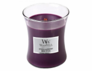 Svíčka WoodWick střední, Spiced Blackberry, Pikantní ostružina, 275 g