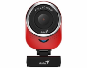 GENIUS webová kamera QCam 6000/ červená/ Full HD 1080P/ USB2.0/ mikrofon