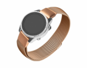 Síťovaný nerezový řemínek FIXED Mesh Strap pro Garmin QuickFit 20mm, růžově zlatý