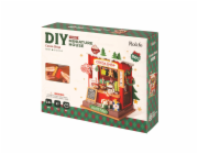 RoboTime 3D dřevěná skládačka Miniatura domečku Stánek s kakaem