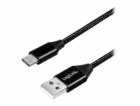 LogiLink USB-A - USB-C kabel USB 1 m černý (CU0140)