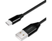 LogiLink USB-A - USB-C kabel USB 1 m černý (CU0140)