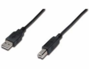 Digitus USB-A - micro-B USB kabel 1,8 m černý (AK-300102-018-S)