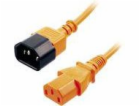 Lindy IEC 13/14 napájecí kabel Orange 2m - 30475