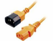 Lindy IEC 13/14 napájecí kabel Orange 2m - 30475