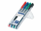 Staedtler Fóliová pera Lumocolor F 0,6mm pouzdro 4 ks. (S...
