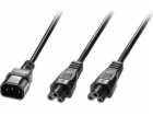 Lindy Lindy IEC-Y-Netzkabel napájecí kabel C14 auf 2x C5 ...