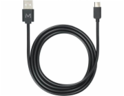 Mobilis USB-A - USB-C USB kabel 1 m černý (001278)