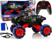 LeanToys Off-road Drift Auto na dálkové ovládání 1:16 Zelené 2,4G Rotace o 360 stupňů
