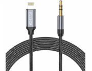 Tech-Protect Lightning USB kabel – mini Jack 3,5 mm 1 m černý (9490713929087)