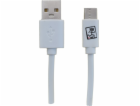 USB 2GO USB-A - USB-C kabel 1 m Bílá (795925)