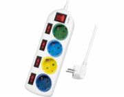 LogiLink LogiLink prodlužovací kabel se 4 zásuvkami, 1,5 m, barevný