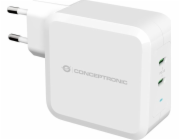 Conceptronic CONCEPTRONIC Nabíječka 2Port 100W, USB-C PD bílá