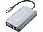 Conceptronic AV adaptér CONCEPTRONIC Dock USB-C->HDMI,VGA...