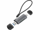 Conceptronic CONCEPTRONIC Čtečka karet USB-C/USB-A -> Mic...