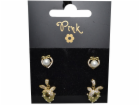 Pozlacené náušnice SET 4 ks DARY MOŘE s PERLY