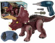Demontáž dinosaurů LeanToys pomocí plastové vrtačky