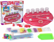 Sada na výrobu náramků LeanToys, diamanty, lepení srdce