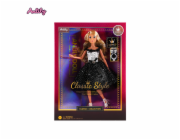 Módní panenka ve společenských šatech - krátké černo-bílé