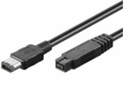 PremiumCord FireWire 800 kabel,1,8m,  9pin-6pin