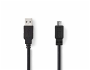 NEDIS kabel USB 2.0/ zástrčka USB-A - zástrčka micro-B/ černý/ box/ 3m
