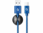 Aligator DATKP30 datový, PREMIUM 2A, USB-C, 2m, modrý ALI...
