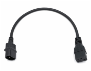 XtendLan propojovací kabel 230V C19 na C14, černý