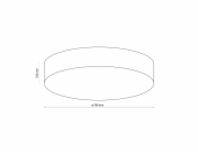 Stropní svítidlo TK Lighting Rondo 2443, 90 W, E27S