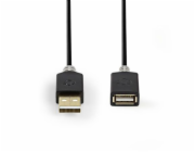 Nedis CCBW60010AT20 - USB 2.0 kabel | A Zástrčka - A Zásuvka | 2 m | Antracit