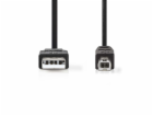 Nedis CCGB60100BK30 - USB 2.0 kabel | A Zástrčka - B Zást...