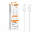 ALIGATOR Datový kabel POWER 3A, USB-C/microUSB bílý