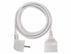 Prodlužovací kabel 3 m / 1 zásuvka / bílý / PVC / 1,5 mm2